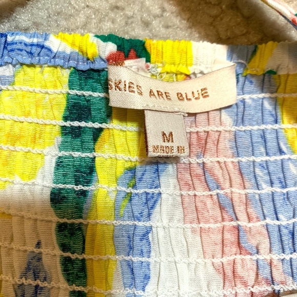 Skies Are Blue Floral Maxi Dress Women Medium NWOT - Picture 6 of 9